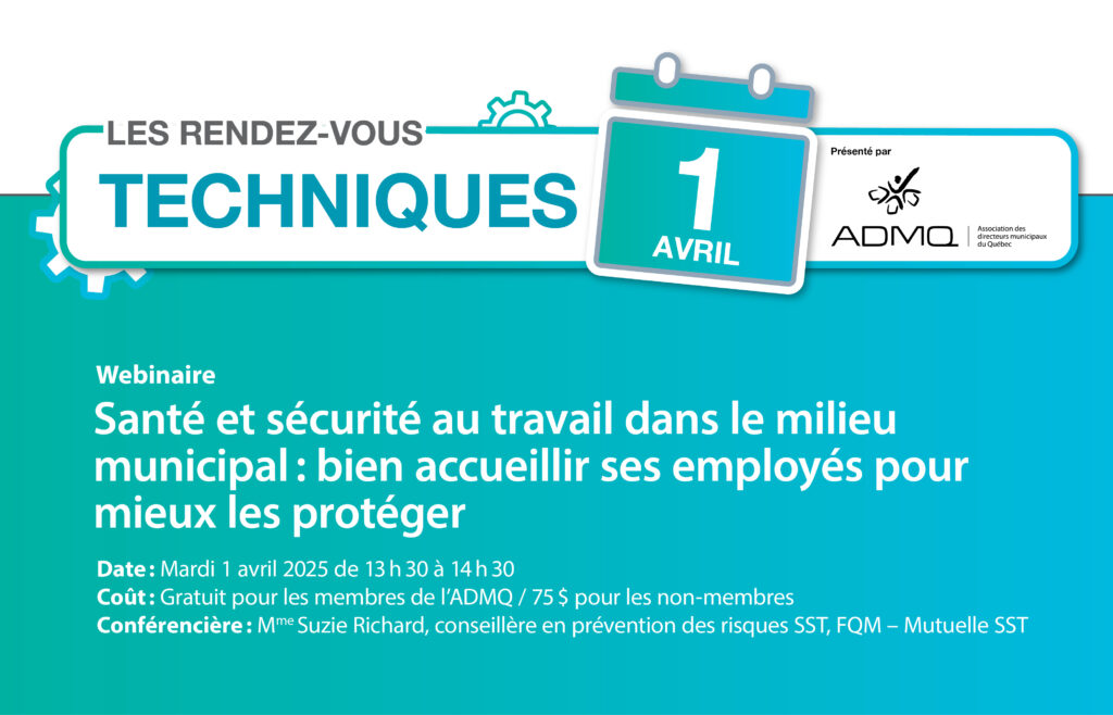 Santé et sécurité au travail dans le milieu municipal : bien accueillir ses employés pour mieux les protéger | Avril 2025