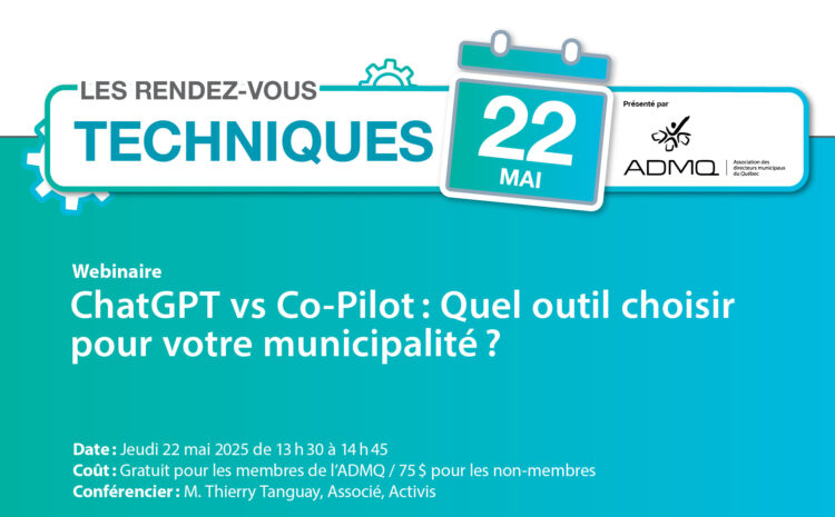 ChatGPT vs Co-Pilot : Quel outil choisir pour votre municipalité? | Mai 2025