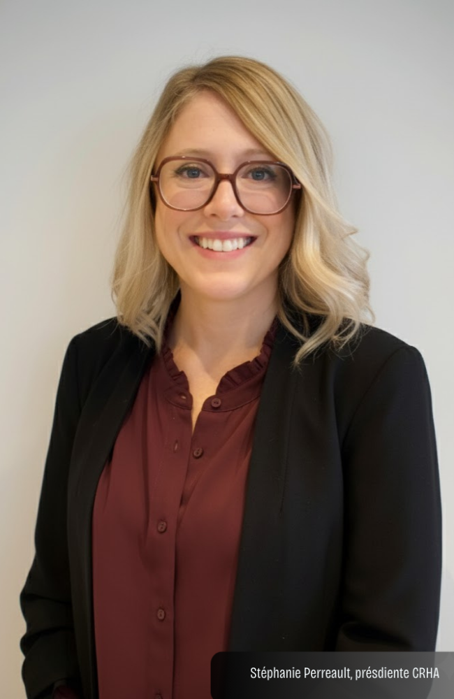 Stéphanie Perreault, présdiente CRHA